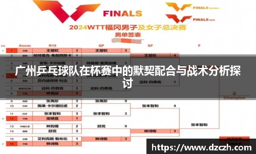 广州乒乓球队在杯赛中的默契配合与战术分析探讨